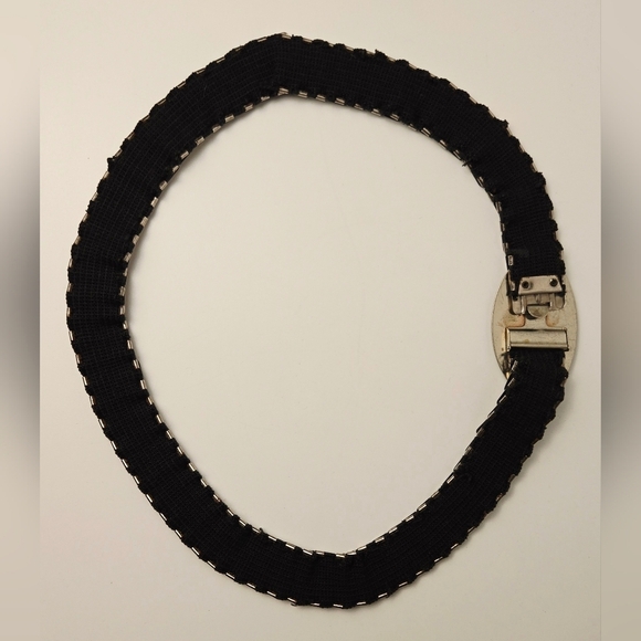 Vintage Silver Metal Mesh Belt w/ Flower Buckle 38” Waist Statement - Picture 11 of 11